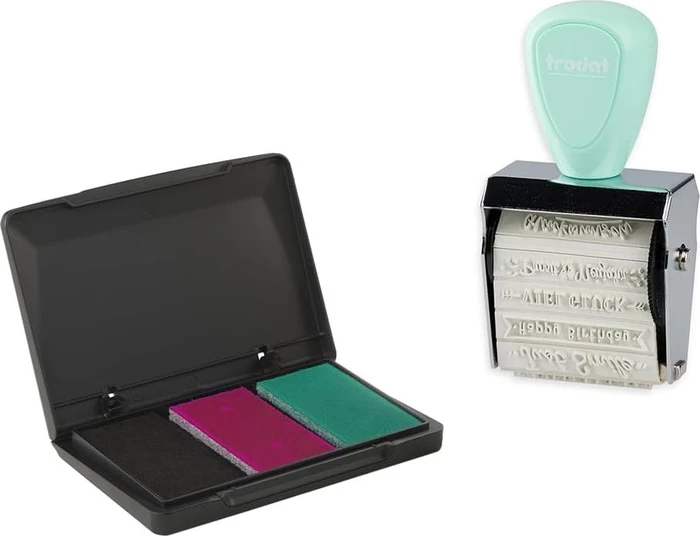 trodat Creative Mini/V4 Pastell Grün + Kissen 3Farben 1129