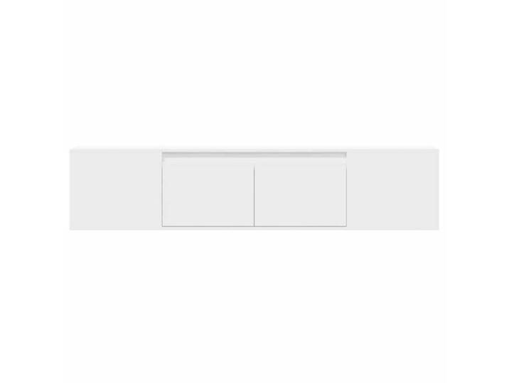 NEUF Meuble TV BKM Meuble Télé de Salon mural avec LED blanc 180 x 31 x 39 5cm FR00_87010052587