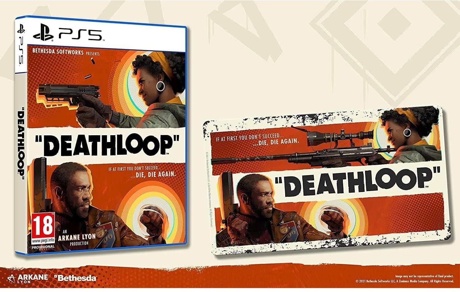 PlayStation Deathloop with Steel Poster for PS5, Used
