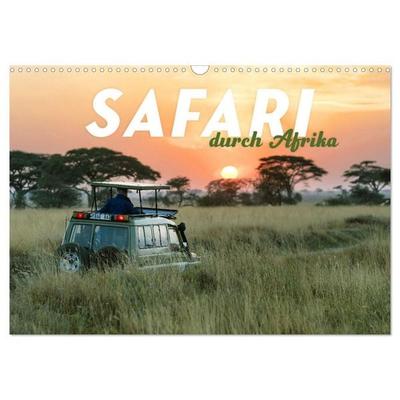 Safari durch Afrika (Wandkalender 2026 DIN A3 quer), CALVENDO Monatskalender