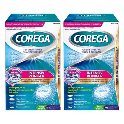 Corega Tabs Intensiv Reiniger 2x 2x108 St Tabletten
