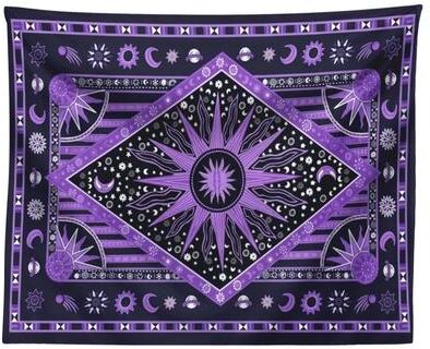 Inspired Living Mystic Mandala Tarot Tapestry Bohemian Wall Hanging Decor For Spiritual Spaces 95x73cm d