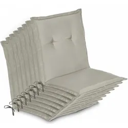 NIEDERLEHNERAUFLAGE Loft NL 100x50x6cm Hellgrau (8tlg)