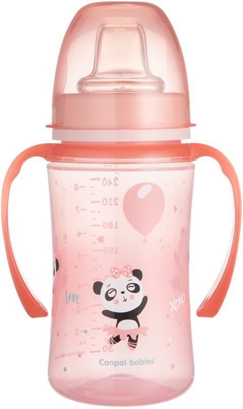 Canpol babies Exotic Animals training cup with handles 6+ m Pink 1 pc