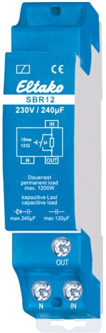Eltako Strombegrenzungsrelais 1 Schließer 16A/250V SBR12-230V/240µF (22100430)