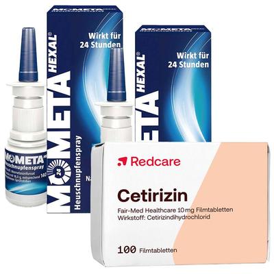 Redcare Cetirizin Fair-Med Healthcare + MometaHEXAL® Allergie-Nasenspray Doppelpack 1 St Set