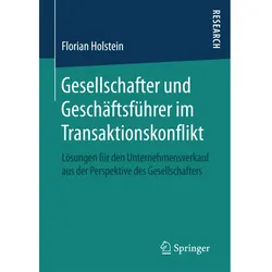 Gesellschafter und Geschäftsführer im Transaktionskonflikt, Fachbücher von Florian Holstein