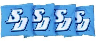 Skip's Garage San Diego University Toreros Baby Blue Cornhole Bags