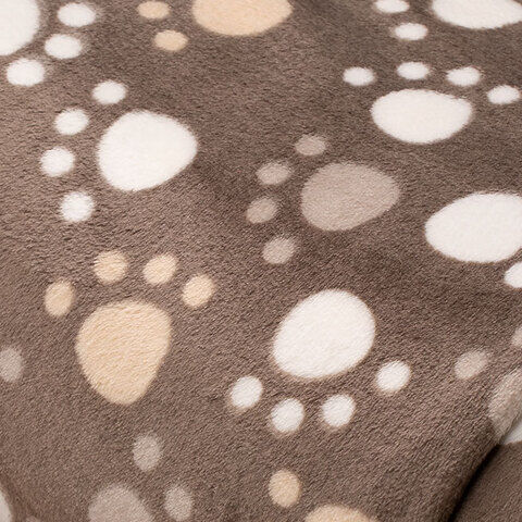 Wellness-Fleece "Tatzen", braun-color
