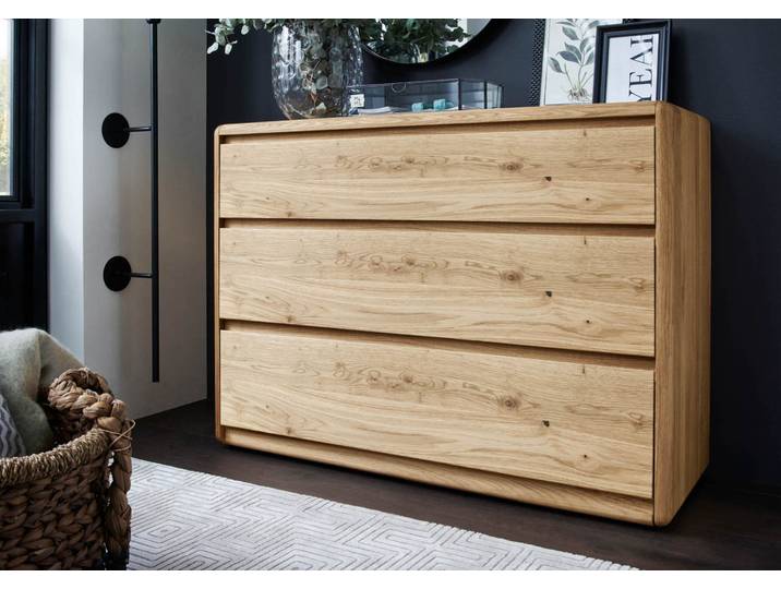 Massivholzkommode CAMA in Kernbuche oder Wildeiche – Montierte Lieferung – 3%-Vorkasse-Rabatt
