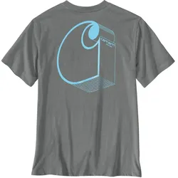 Carhartt Herren T-Shirt Irvine 107319 3D-Logo Rückenprint