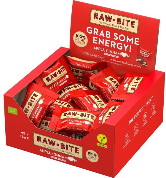 Rawbite Apple Cinnamon Officebox, 45 Bites