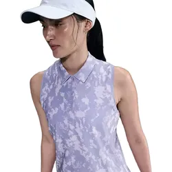 Nike Golf Polo DF Victory Print, ärmellos, lila