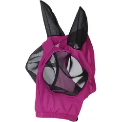 Covalliero Fliegenschutzmaske FinoStretch Zipper light berry FS 2026 Fliegenmaske, Größe: Full