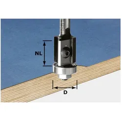 Festool, Fräser, Bündigfräser-Wendeplatten HW S8 D19/20WM Z2