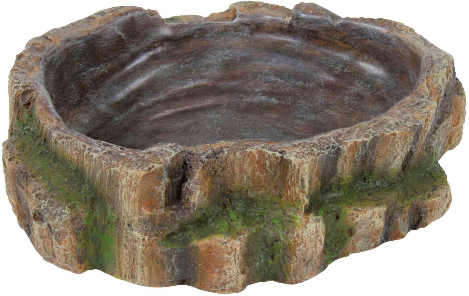 TRIXIE Wasser- und Futterschale im Regenwald Design, 18 x 4,5 x 17 cm