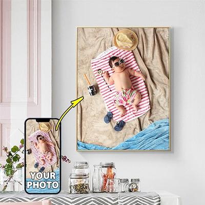 Individuelle Wandkunst auf Leinwand, Familie, individuelle Porträtdrucke und Poster – personalisiertes Familienposter 30 x 40 cm/12'' x 16'', personalisiertes Valentinstagsgeschenk nach Maß