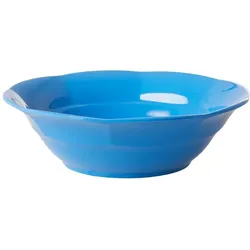 RICE Melamin Suppenteller einfarbig, Ø19 x H5,5cm, ocean blue
