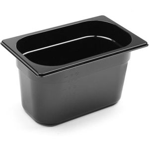 Hendi GN-Behälter Profi Line, 862612, GN 1/4, 4 Liter, Kunststoff, schwarz, Tiefe 150mm