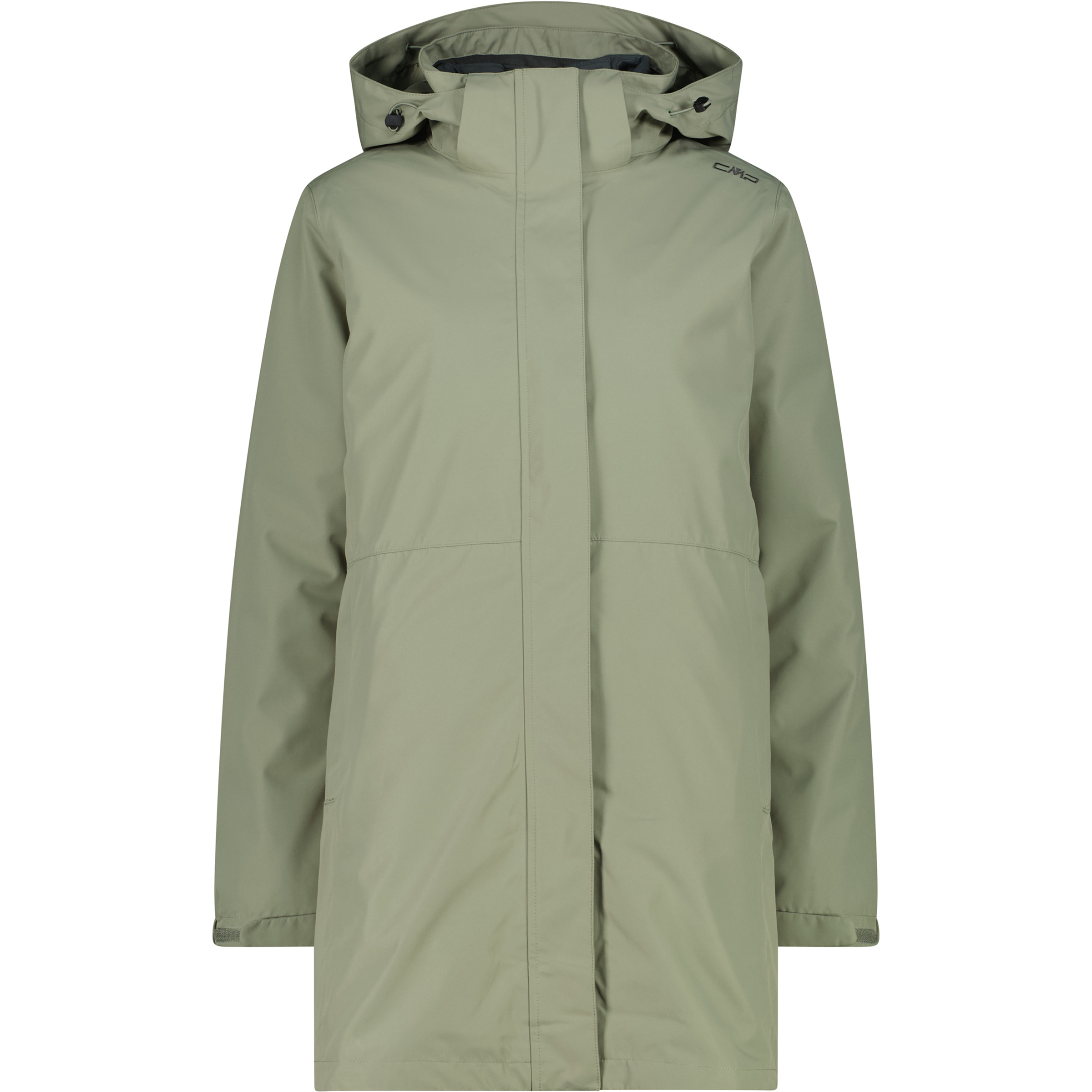 CMP Zip 2in1 Parka Damen Doppeljacke grau Größe XS Lifestyle