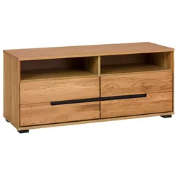 Unterschrank Fernseher in Eichefarben 2 Soft Close Schubladen