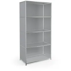 Aktenregal System 4 Metall Silber