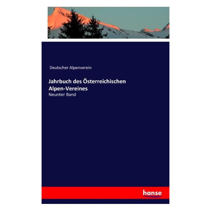 Hansebooks Jahrbuch des Österreichischen Alpen-Vereines (Deutsch, Softcover, Deutscher Alpenverein) (55808110)