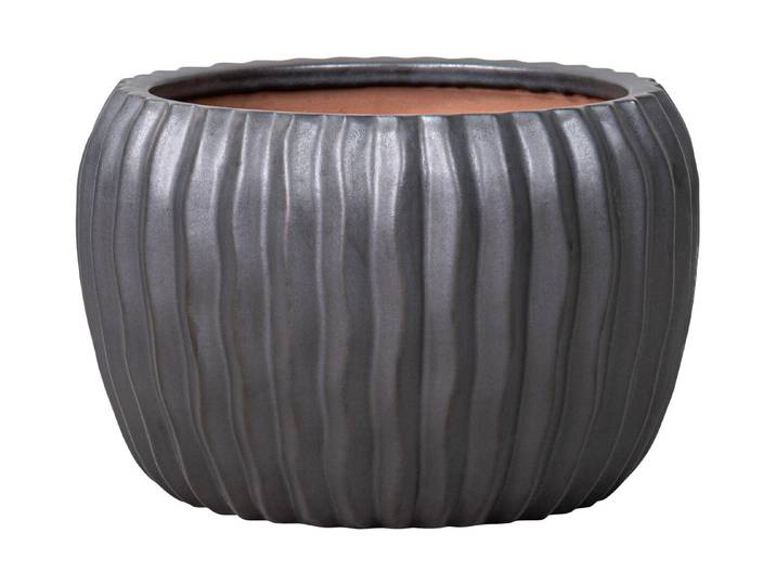 Jardin Royal Pflanztopf Sanremo Ø 27 x H 18 cm Anthrazit