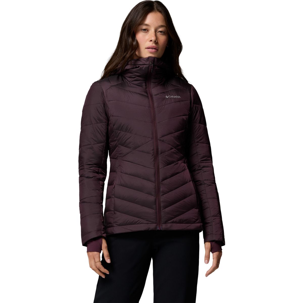 Columbia Women's Joy Peak II Hooded Insulated Jacket moonvista shine (608) S 208904-2089041-608-S