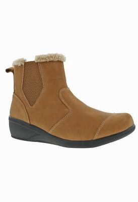 Women's Jayla Bootie by Drew in Tan Nubuck (Size 8 M)