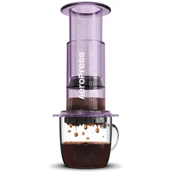 Aeropress Clear Purple - Lila Kaffeemaschine, Kaffeebereiter, Transparent, Violett