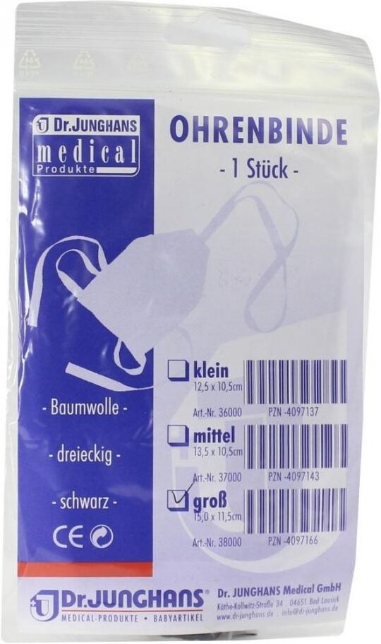Ohrenbinde dreieckig gross 15x11,5cm 1stk