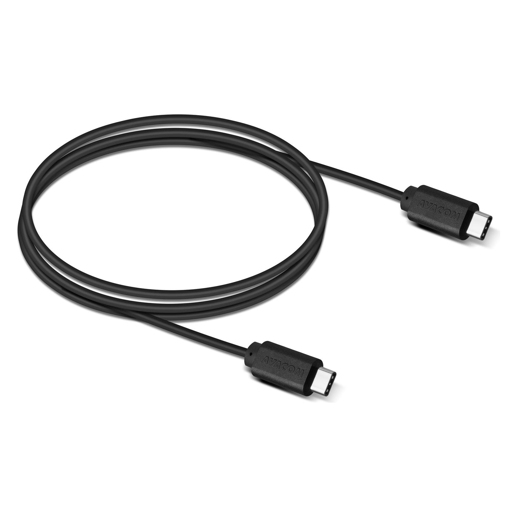 Avacom datový a nabíjecí kabel USB Type-C - USB Type-C,, Äerná (1 m, USB 2.0, 2 W) (DCUS-TPCC-P10B)