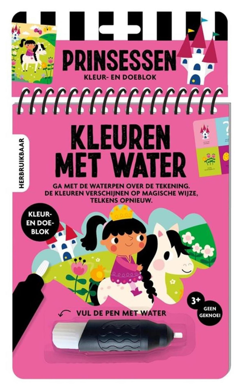 Kleuren met water - Prinsessen boek