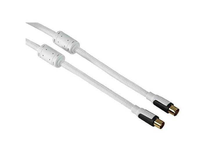 Hama 1,5 m, 2 x coax coaxkabel 1,5 m wit