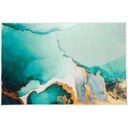 Kleine Wolke Badteppich Teal Petrol 60x90 cm