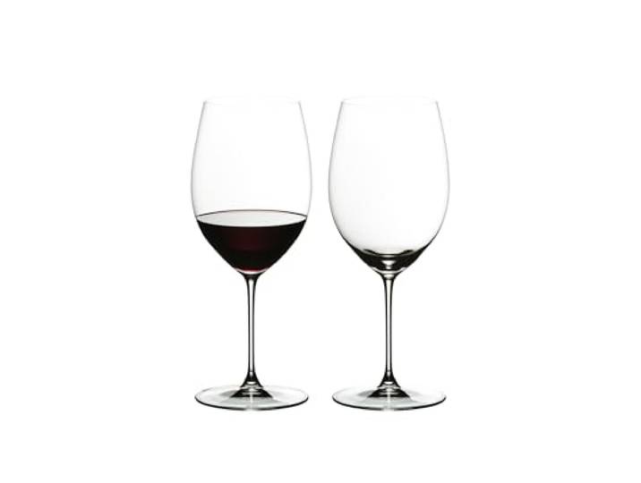 RIEDEL 6449/0 Riedel Veritas Cabernet/Merlot, 2-delige set rode wijnglazen, kristalglas