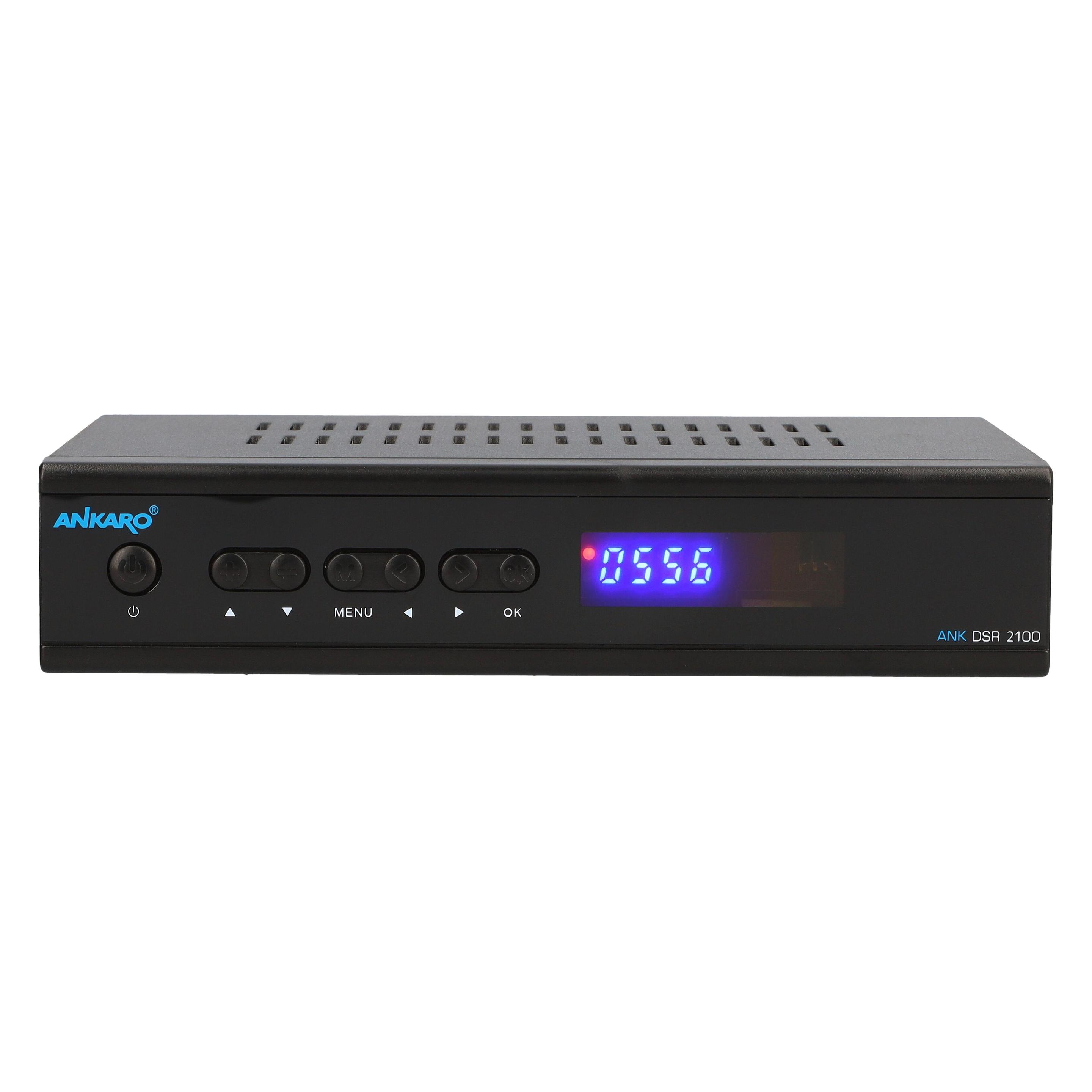 Ankaro ANK DSR2100PVR - Receiver DVB-S/DVB-S2 1080p mit PVR (DVB-S, DVB-S2) (33003)