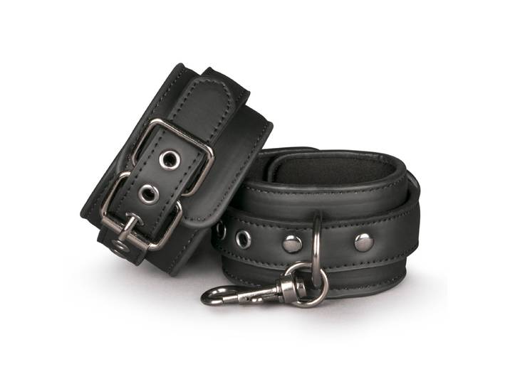Schwarze Handschellen aus Leder