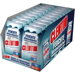 CLENTIN Feuchte Allzwecktücher, 20 x 50 St Ozean, Streifenfrei, Fettl√∂send