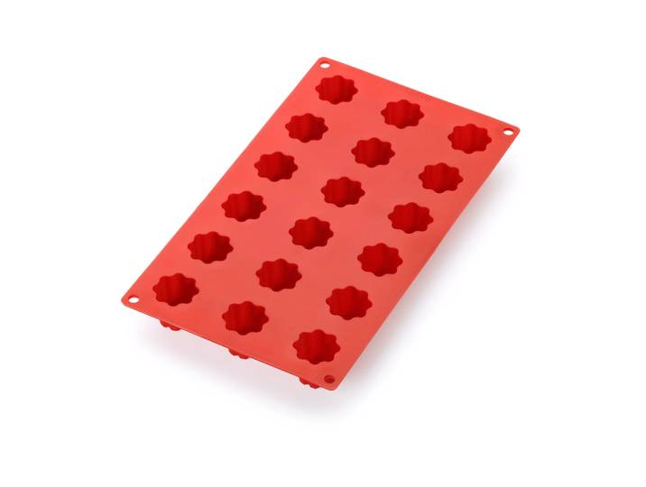 Lékué Moule à canelé bordelais mini en silicone Lékué Rouge