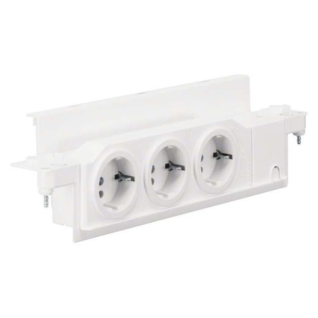 Hager HAG VZ00UP UP-Steckdose,3fach,im Schieber integrier (VZ00UP)