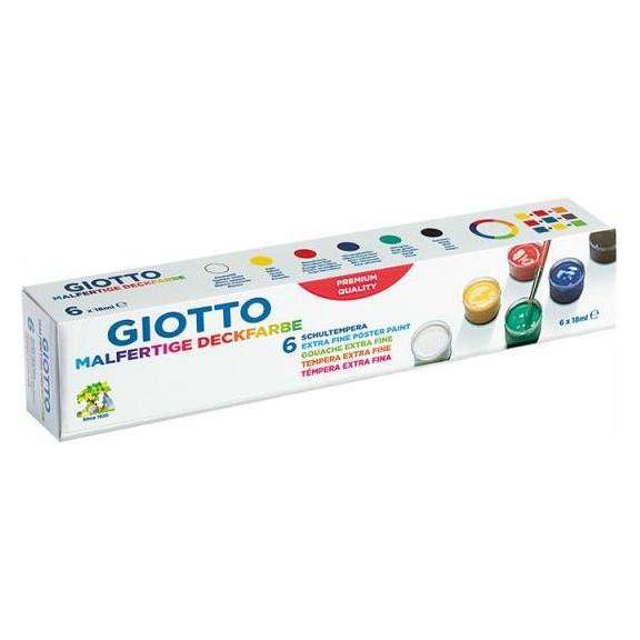 Giotto Malfertige Deckfarbe 6x18ml (18 ml) (F350600)