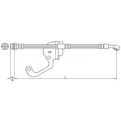 METZGER AUTOTEILE Bremsschlauch 4116228 für HYUNDAI