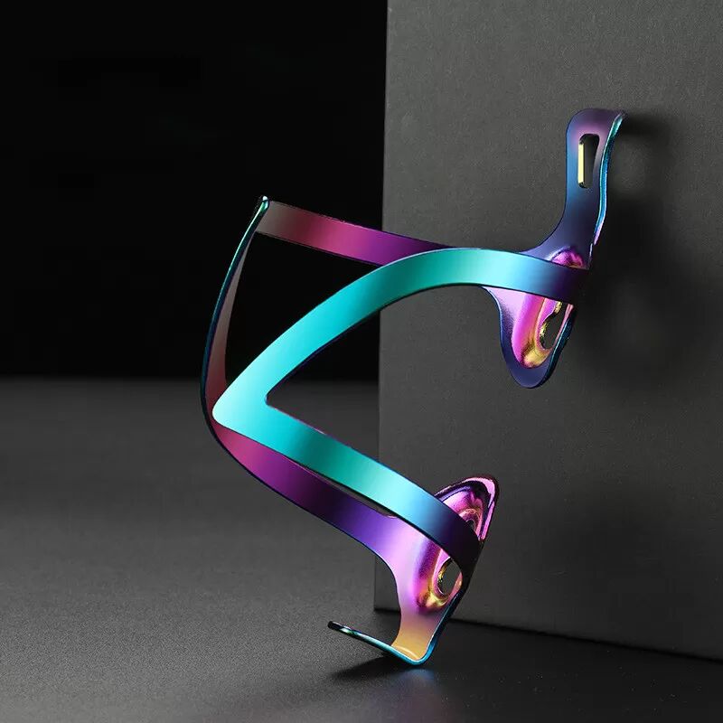 INF Porte-bidon de vélo en alliage d'aluminium arc-en-ciel