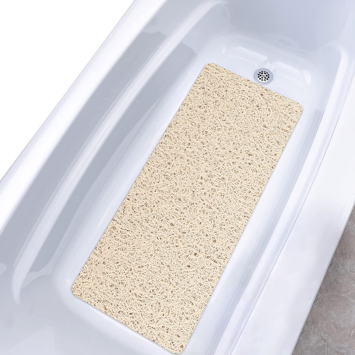 Unyqoos Antislip Douchemat met Massagefunctie, Beige, 40 x 100 cm