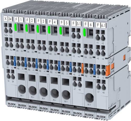 BLOCK EB-2724-2040-0 Elektronischer Schutzschalter 24 V/DC 2A Anzahl Ausgänge:2 x Inhalt 1St.