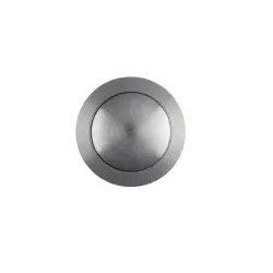 Hager REH015X Einschraub-Taste rund, Durchmesser 19mm, Edelstahl