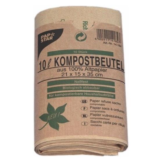 Papstar Kompostbeutel (50x, 10 l) (14186)