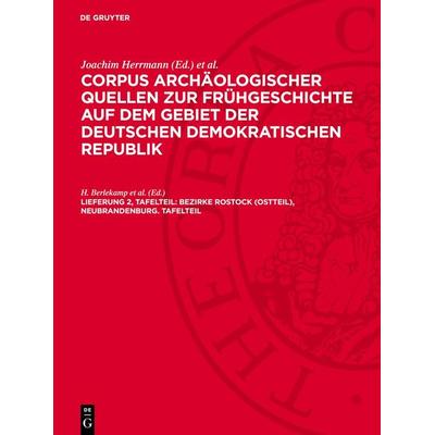 Bezirke Rostock (Ostteil), Neubrandenburg. Tafelteil, Gebundene Ausgabe von , De Gruyter, 978-3-11-271924-4